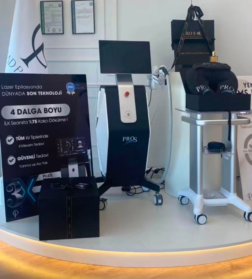 SADA ELITE Kadıköy şubesi — PRO S 4D lazer epilasyon cihazımız